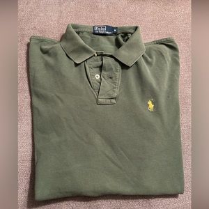 Men’s Polo by Ralph Lauren polo shirt, size medium, color heather green.